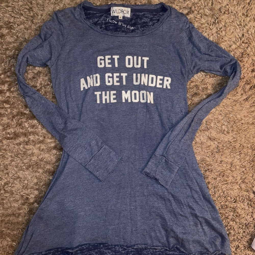 WILDFOX GET OUT AND GET UNDER THE MOON S SMALL DRESS GLOW IN THE DARK